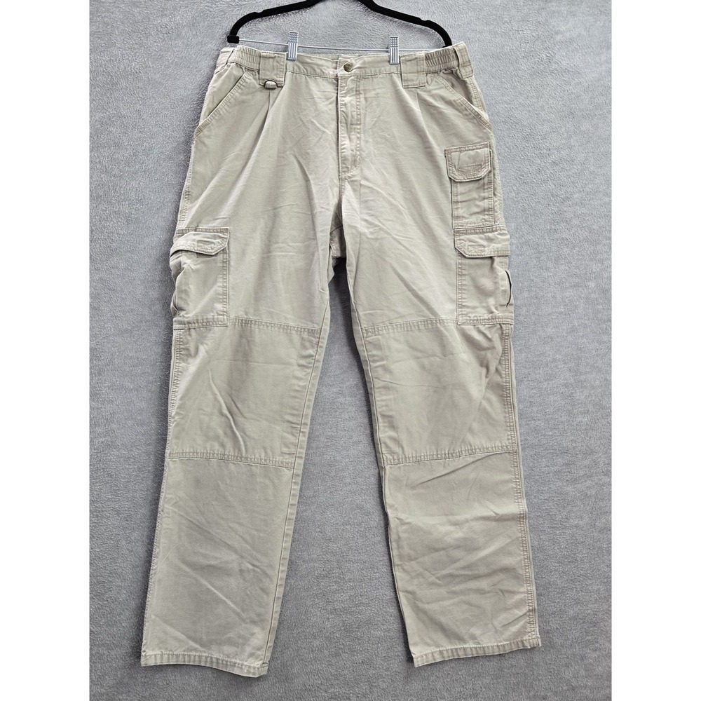 5.11‎ Tactical Men Pants 38X34 Khaki Cargo Canvas TDU 74334 Button Workwear